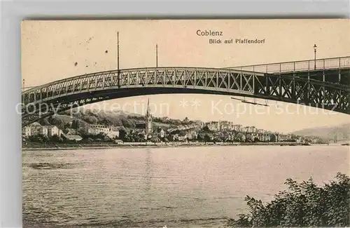 AK / Ansichtskarte Koblenz Rhein Blick auf Pfaffendorf Kat. Koblenz