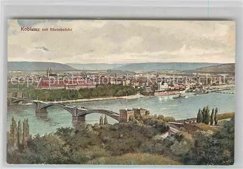 AK / Ansichtskarte Koblenz Rhein Rheinbruecke Kat. Koblenz