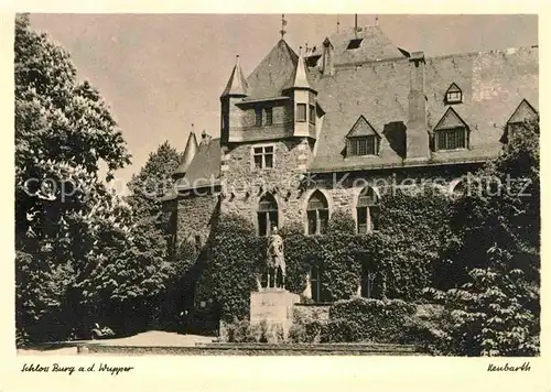 AK / Ansichtskarte Solingen Schloss Burg Wupper Kuenstler Neubarth Kat. Solingen