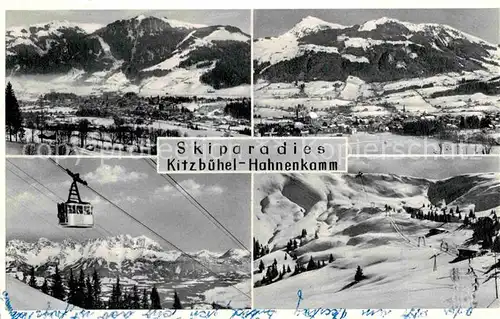 AK / Ansichtskarte Kitzbuehel Tirol Skigebiet Hahnenkamm Seilbahn Kat. Kitzbuehel