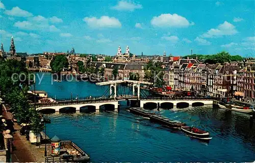 AK / Ansichtskarte Amsterdam Niederlande Magere Brug over de Amstel Ziehbruecke Kat. Amsterdam