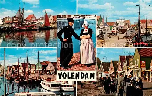 AK / Ansichtskarte Volendam Hafen Tracht Kat. Niederlande