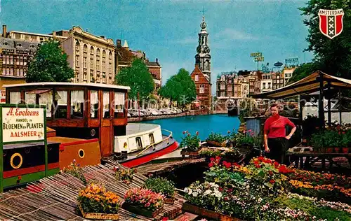 AK / Ansichtskarte Amsterdam Niederlande Bloemenmarkt Singel Kat. Amsterdam