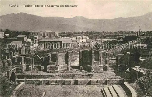 AK / Ansichtskarte Pompei Teatro Tragico e Caserma dei Gladiatori Antike Staette