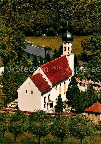 AK / Ansichtskarte Bad Heilbrunn Pfarrkirche St Kilian Fliegeraufnahme Kat. Bad Heilbrunn