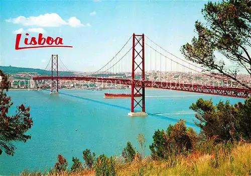 AK / Ansichtskarte Lisboa Ponte sobre o Tejo Kat. Portugal