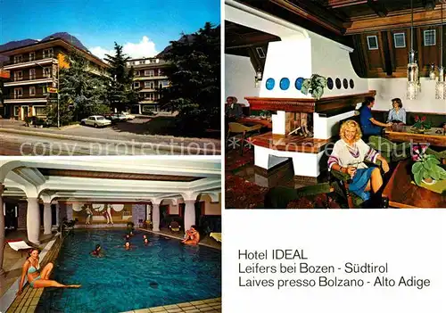 AK / Ansichtskarte Leifers Laives Suedtirol Hotel Ideal Gaststube Hallenbad Kat. Bozen Suedtirol