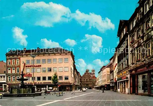 AK / Ansichtskarte Braunschweig Kohlmarkt mit Gewandhaus und Martinikirche Kat. Braunschweig