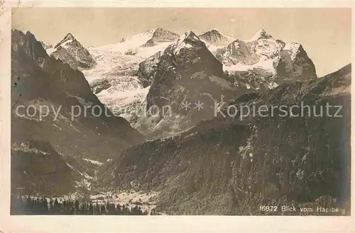 AK / Ansichtskarte Hasliberg Panorama Berner Alpen Kat. Meiringen