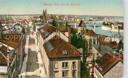AK / Ansichtskarte Basel BS Blick vom St Albantor Kat. Basel