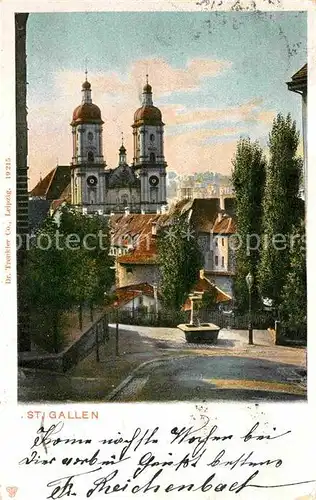 AK / Ansichtskarte St Gallen SG Stiftskirche Wahrzeichen Kat. St Gallen