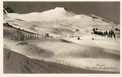 AK / Ansichtskarte Parpan Alp Staetz mit Staetzerhorn Winterpanorama Alpen Kat. Parpan