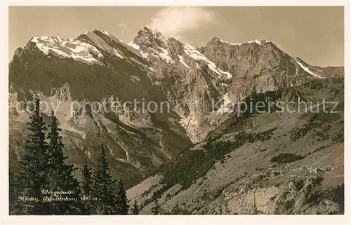 AK / Ansichtskarte Muerren BE Wengernalp mit Gspaltenhorn Berner Alpen Kat. Muerren