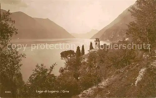 AK / Ansichtskarte Oria Lago di Lugano Panorama Luganersee Alpen Kat. Lugano