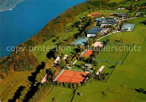 AK / Ansichtskarte Filzbach Sport und Kurszentrum KZVL Fliegeraufnahme mit Walensee Kat. Filzbach