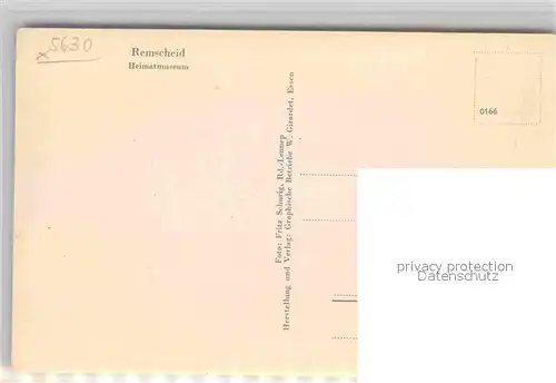 AK / Ansichtskarte Remscheid Heimatmuseum Kat. Remscheid