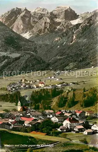 AK / Ansichtskarte Mieders Tirol mit Telfes gegen die Kalkkoegel Stubaier Alpen Kat. Mieders