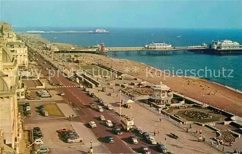 AK / Ansichtskarte Brighton East Sussex Kings Road and the two Piers Kat. 