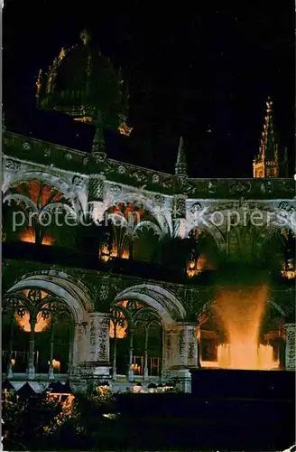 AK / Ansichtskarte Lisboa Claustro dos Jeronimos a notte Kloster Kat. Portugal