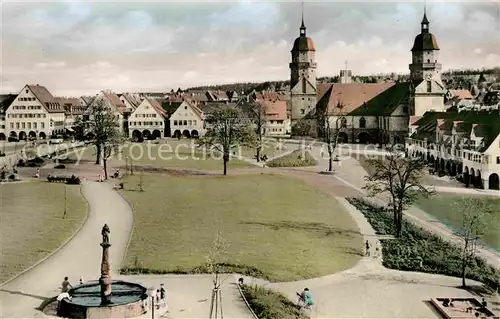 AK / Ansichtskarte Freudenstadt Marktplatz Evangelische Kirche Kat. Freudenstadt