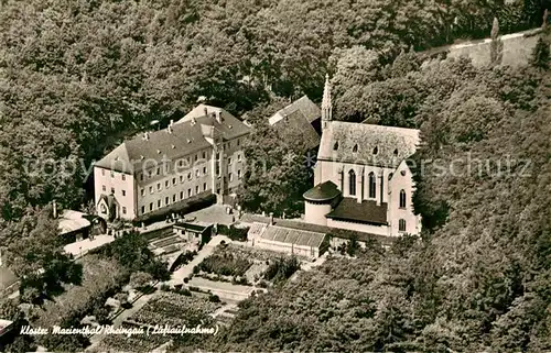 AK / Ansichtskarte Marienthal Rheingau Fliegeraufnahme Kirche Kat. Ruedesheim am Rhein