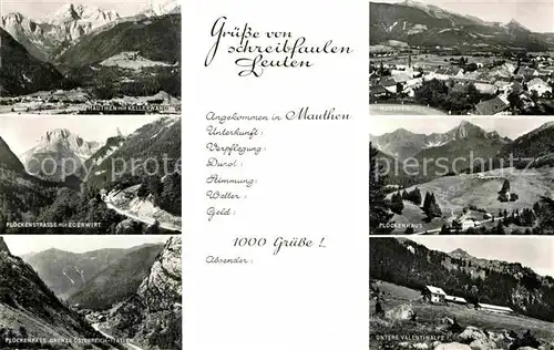 AK / Ansichtskarte Mauthen Untere Valentinalpe Ploeckenhaus Panorama  Kat. Oesterreich