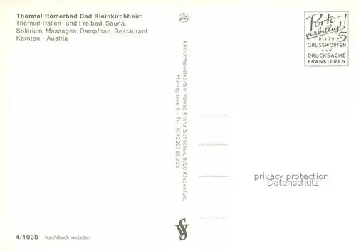 AK / Ansichtskarte Bad Kleinkirchheim Kaernten Thermal Roemerbad Thermal Hallen und Freibad Kat. Bad Kleinkirchheim