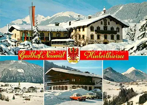 AK / Ansichtskarte Hinterthiersee Gasthof Neuwirt Sport Cafe Tyrol Kat. Thiersee Tirol