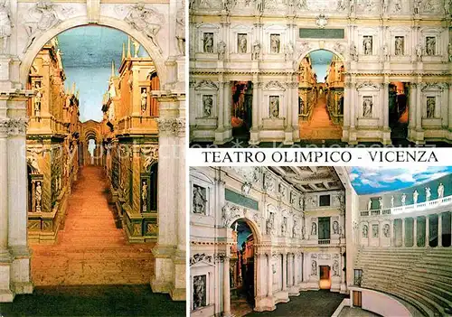 AK / Ansichtskarte Vicenza Teatro Olimpico Interieur Kat. Vicenza