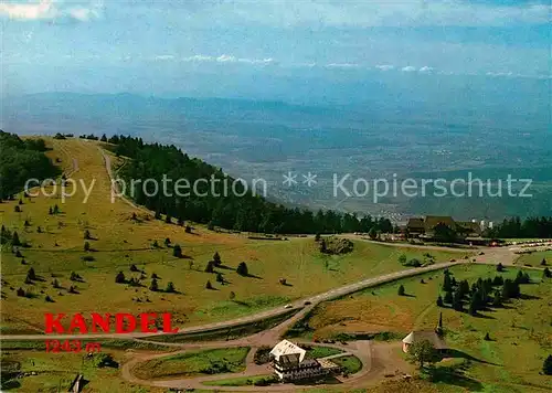 AK / Ansichtskarte Waldkirch Breisgau Fliegeraufnahme mit Kandel und Berghotel Kandel Kat. Waldkirch