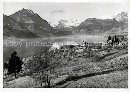 AK / Ansichtskarte Luzern LU Kuranstalt Friedensfels ueber Sarnersee Kat. Luzern