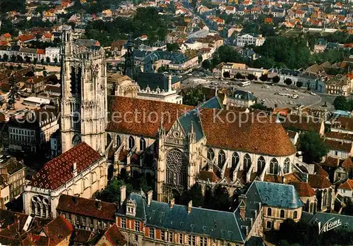 AK / Ansichtskarte Sens Fliegeraufnahme Cathedrale Saint Etienne Kat. Sens