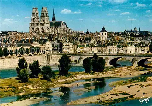 AK / Ansichtskarte Orleans Loiret Pont George V Cathedrale Sainte Croix Kat. Orleans