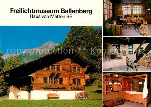 AK / Ansichtskarte Hofstetten Brienz Haus von Matten Freilichtmuseum Ballenberg Kat. Hofstetten Brienz