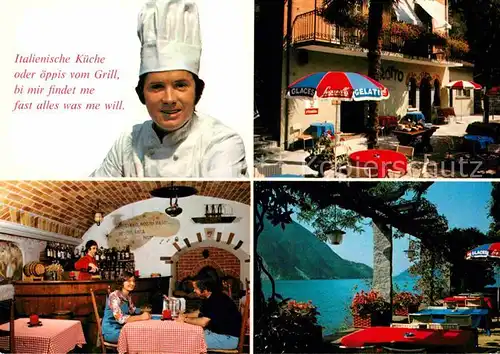 AK / Ansichtskarte Gandria Lago di Lugano Ristorante Garni Elvezia al Lago Kat. Gandria