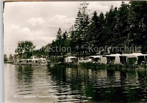 AK / Ansichtskarte Diepental Talsperre Campingplatz Kat. Leichlingen (Rheinland)