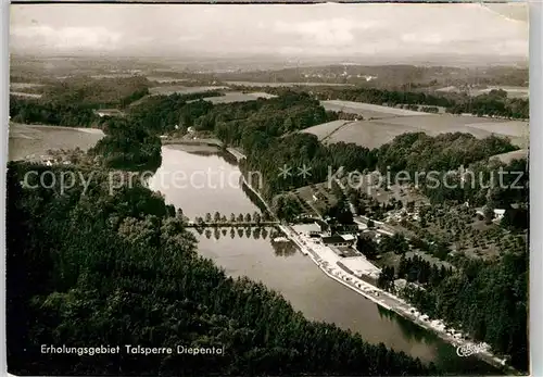 AK / Ansichtskarte Diepental Talsperre Luftbild Kat. Leichlingen (Rheinland)