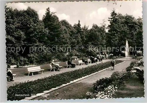 AK / Ansichtskarte Remscheid Staudengarten Kat. Remscheid