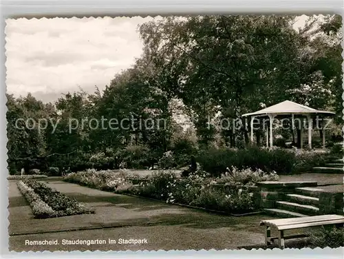 AK / Ansichtskarte Remscheid Staudengarten Stadtpark Pavillon Kat. Remscheid