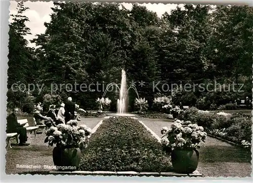 AK / Ansichtskarte Remscheid Staudengarten Brunnen Kat. Remscheid