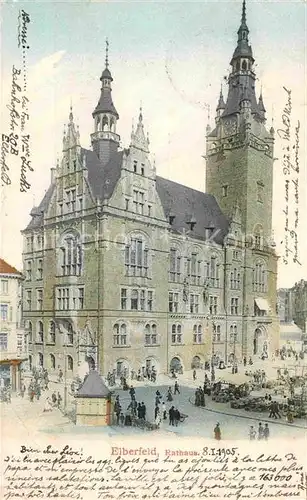 AK / Ansichtskarte Elberfeld Wuppertal Rathaus Kat. Wuppertal