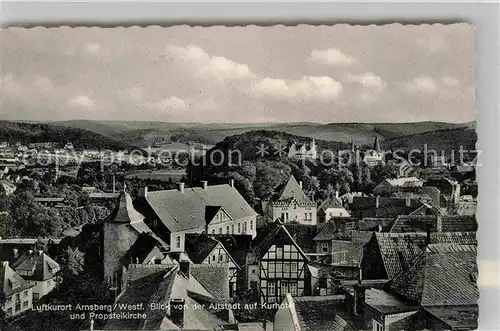 AK / Ansichtskarte Arnsberg Westfalen Kurhotel Probsteikirche Kat. Arnsberg