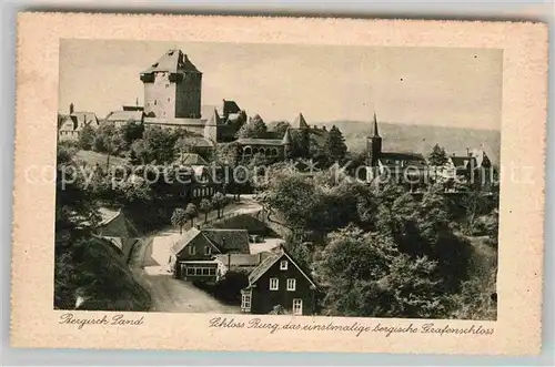 AK / Ansichtskarte Solingen Schloss Burg bergisches Grafenschloss Kat. Solingen