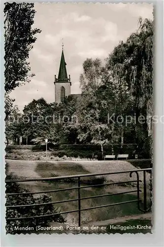 AK / Ansichtskarte Menden Sauerland Evangelische Heiliggeist Kirche Kat. Menden (Sauerland)