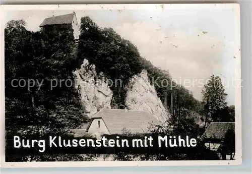 AK / Ansichtskarte Froendenberg Ruhr Hoennetal Burg Klusenstein Muehle Kat. Froendenberg Ruhr