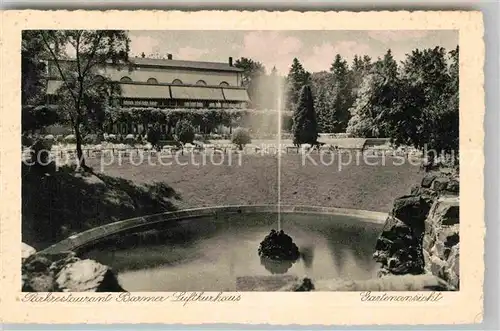 AK / Ansichtskarte Barmen Wuppertal Parkrestaurant Barmer Luftkurhaus Garten Kat. Wuppertal