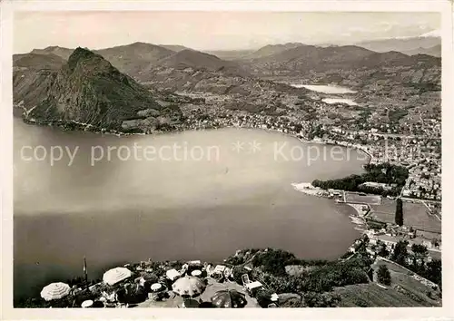 AK / Ansichtskarte Lago di Lugano Visto dal Monte Bre Kulm Kat. Italien