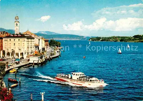 AK / Ansichtskarte Salo Lago di Garda Bootsanleger Faehre Gardasee Kat. 