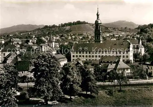 AK / Ansichtskarte Gengenbach Ortsansicht mit Stadtkirche Kat. Gengenbach Schwarzwald