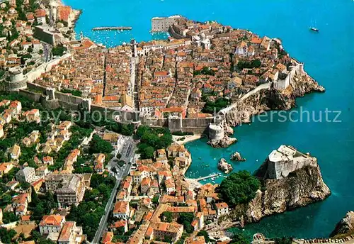 AK / Ansichtskarte Dubrovnik Ragusa Altstadt Fliegeraufnahme Kat. Dubrovnik